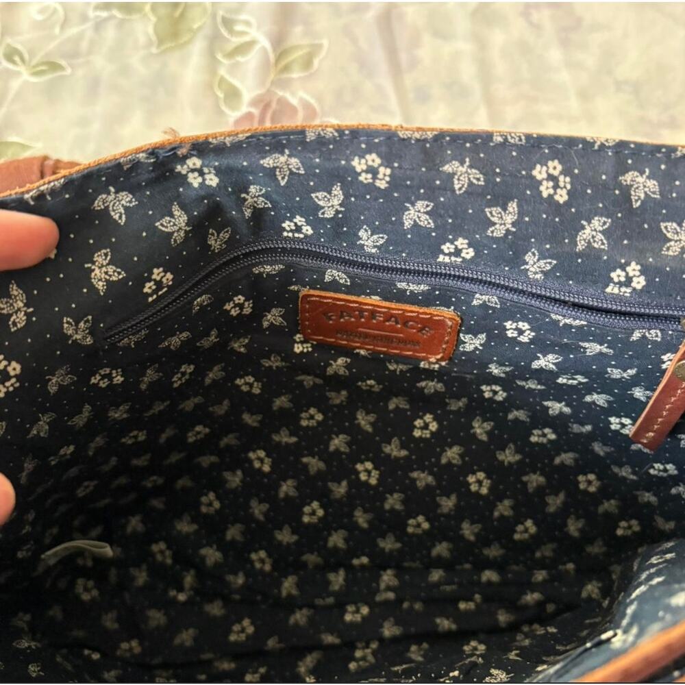 FatFace Camilla Brown Leather Satchel Crossbody Academia Gilmore Girls Classic - Picture 5 of 7